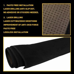 1/2Set Pad Mat Dash Dashboard Black Cover Fit 2007-2014 Chevy Tahoe/Suburban/Ava