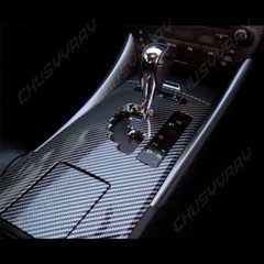 7D Car Interior Accessories Interior Panel Black Carbon Fiber Vinyl Wrap Sticker