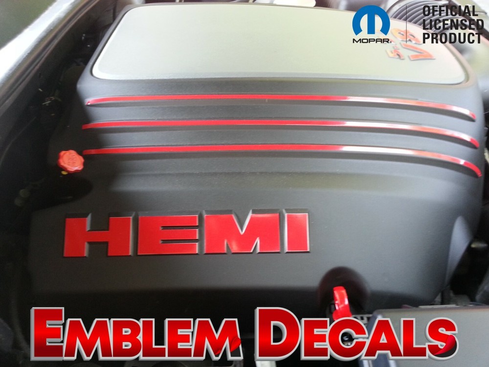Dodge Durango 5.7L V8 Hemi Engine Decals 12 13 14 15 16 17 18 19 2020 21 22 23