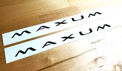 maxum boat trailer Decals Stickers 34×3” (2) Gloss black Fast USA
