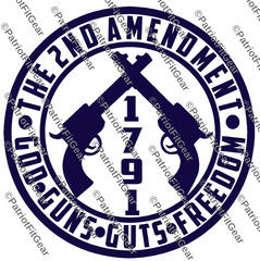 The 2nd Amendment,God Guns Freedom,Molon Labe,Gun Rights,2A,Custom Vinyl Decal
