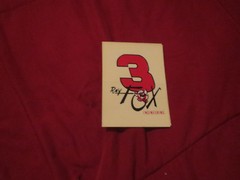 RAY FOX ENGINEERING #3 RED AND BLACK FOX LOGO VINTAGE RACING AUTOMOTIVE DECAL