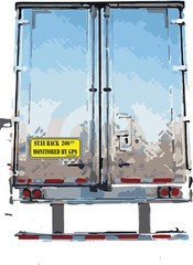 Stay Back 200 FT Monitored By GPS Safety Department Decal Sticker p396
