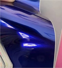 50FT x 5FT Premium Glossy Metallic Pearl Vinyl Car Wrap Film Sticker Blueberry