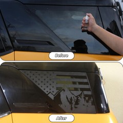 2 Rear Side window sticker cover For Ford Bronco Sport 2021-2023 American flag