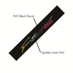 Car Body Decals Laser Colorful Reflective Sticker For Front Windshield Window