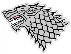 STARK HOUSE Left GAME OF THRONE DECAL STICKER 3M US MADE TRUCK WALL WINDOW CAR
