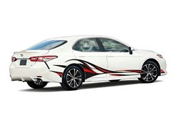 Graphics Flame Stripe Sticker For Toyota Camry Car Side Bumper Vinyl Decals