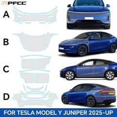 Full Vehicle PreCut PPF Kit Paint Protection For Tesla Model Y Juniper 2025 2026