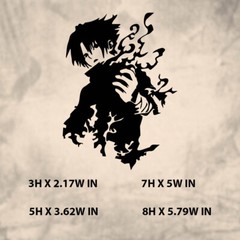 Sasuke|Naruto|Anime|Vinyl Sticker |Decal for Window|Laptop|Any smooth surface