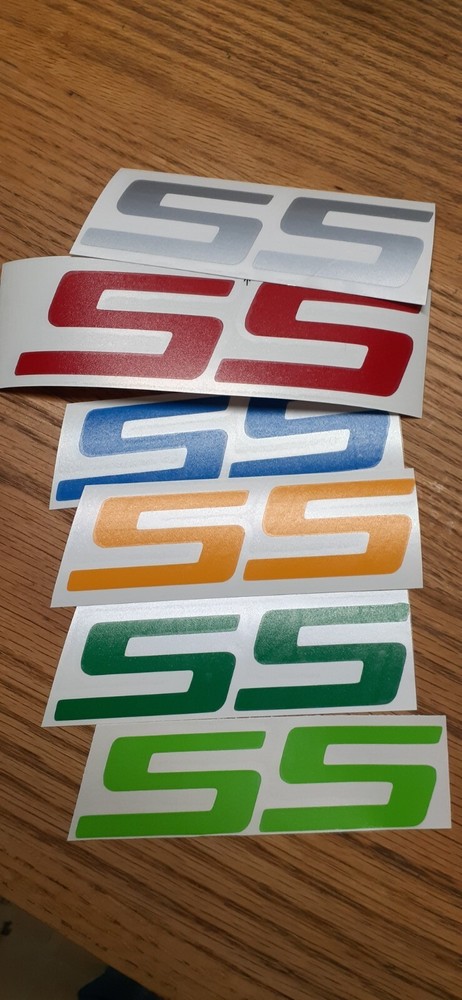 Custom Chevy SS Emblem Vinyl Decal Car Window Sticker Monte Carlo and Impala