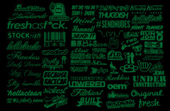 JDM Sticker Pack Tuner Vinyl 20 RANDOM Stickers You Choose Color (Tgish+SH)