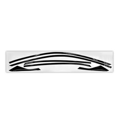 1-10Set Chrome Delete Blackout Window Trim for Honda Civic 17-2021 Glossy Black