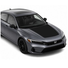 Hood Racing Stripe Decal Graphics Kit – Fits Honda Civic 2016-2021 2022-2026