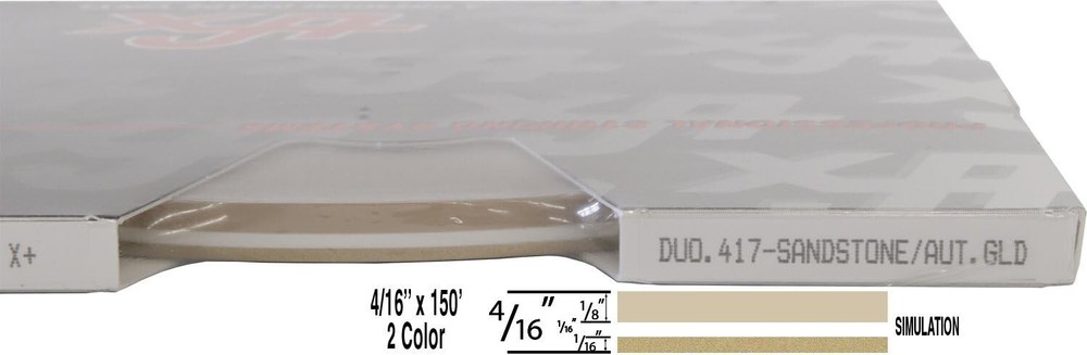 Universal 4/16″ 2-Color Pinstripe (Duo-Tone) 02045417- Sandstone/Autumn Gold Met