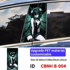 Wing Girl Anime Car B-pillar Vinyl Decals Waterproof Cover Scratches Decor