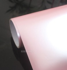 Flexible Pearl Metal Car Wrap Sticker Glitter Satin Chrome Vinyl Sakura Pink US