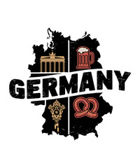 Germany Sticker 4″ Country Home Vacation Visit Travel Culture Food German