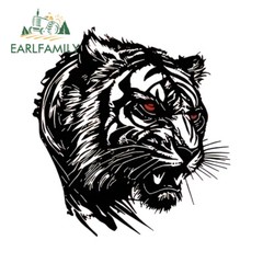 EARLFAMILY 5.1″ Creative Tiger Anime Car Decals Bumper Tank Cap Vinyl Stickers