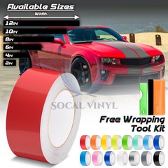 Gloss Color Racing Stripes Vinyl Wrap For Chevy Camaro Stripe Sticker 25FT /50FT