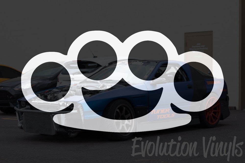 Brass Knuckles Sticker Decal V1 – JDM Lowered Static Stance Drift Slammed Turbo