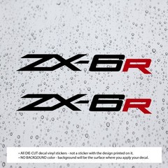 (2x) ZX-6R ZX6R Decal Vinyl Stickers for Motobike Motorcycle