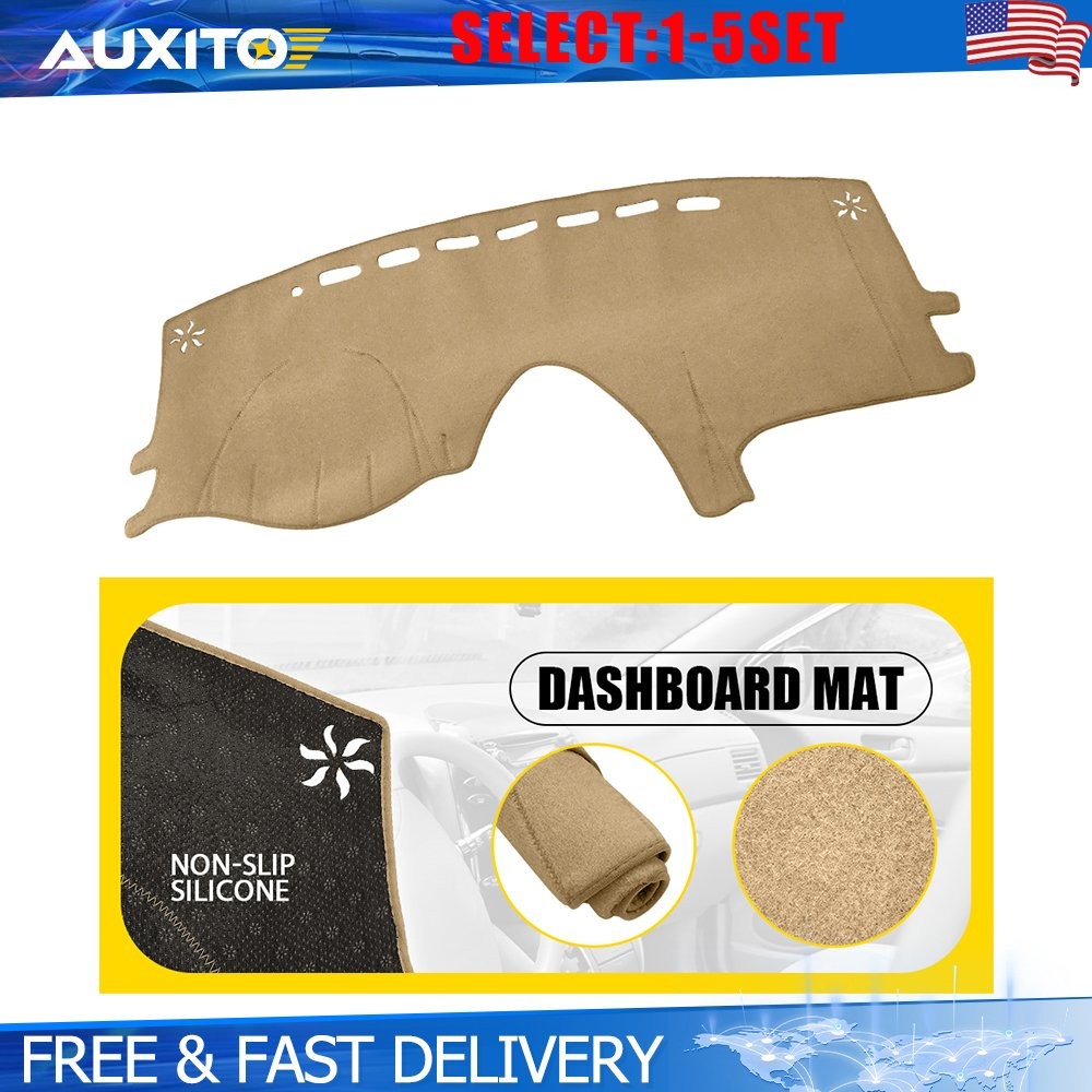 For Toyota Sienna 04-10 beige Dash Cover Mat Dashboard Pad Interior Carpet 1-5X