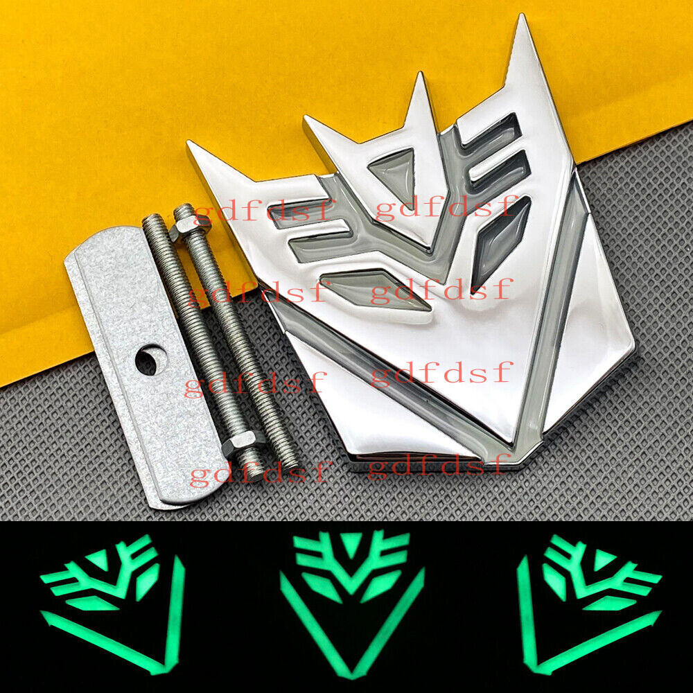 Chrome Metal self-luminous Transformers Decepticon Grille Body& Exterior Styling