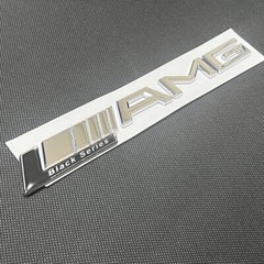 Black series Chrome AMG Letters Trunk Emblem Badge Sticker For Mercedes Benz