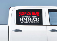 Custom Business Name Advertising sign Car Lettering Decal work Truck vinyl CS21