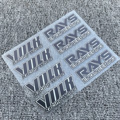 JDM Japan Rays Engineering VOLK Racing TE37 Wheel decals sticker 8pcs Black