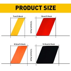 Classic Retro Style TriColor Stripe Decal Sticker For Toyota/Lexus, etc 13inch J