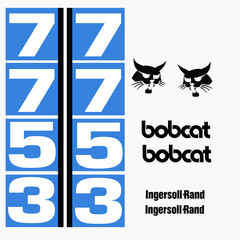 Fits Bobcat 7753 Decals Stickers kit Repro Aftermarket Decal kit Premium Vinyl