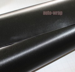 50FT X 5FT / Full Car Wrap Black Metal Brushed 3D Vinyl Satin Matte Sticker US
