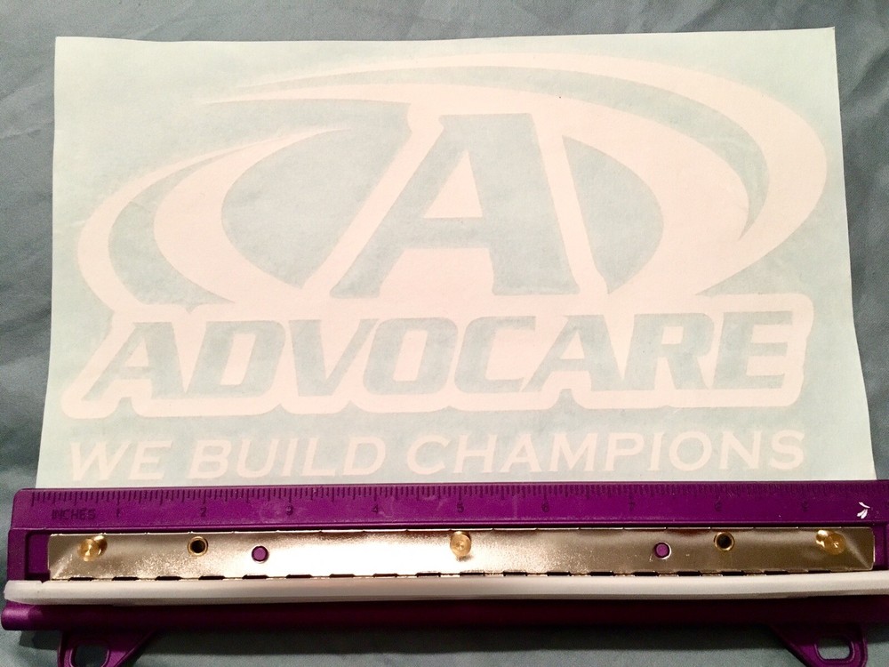 Advocare Car Window Decal Sticker Vinyl 5.75 Inches X 10 Inches