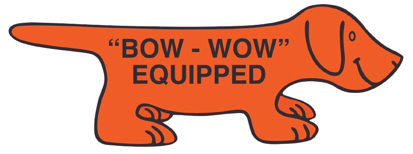 BOW WOW EQUIPPED – Volkswagen vintage sticker, VW Bow Wow decal, Collectible Bug