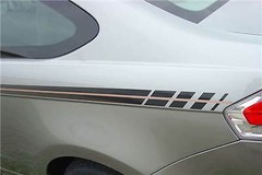 Fade Upper Pin Stripe Striping Decals Vinyl Graphics for 2005-2010 Ford Focus
