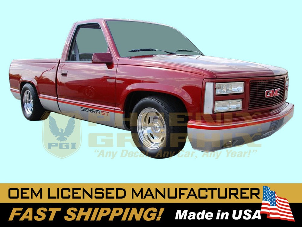 1990 1991 1992 GMC Sierra ST Truck Decal and Stripe Kit COMPLETE