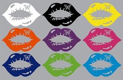 Butterfly Kiss Sexy Lips Mouth Car Truck Window Vinyl Decal Sticker