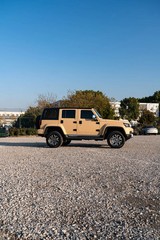 Matte AMG Desert Yellow Color PPF