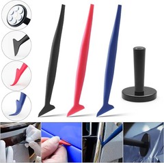 All-in-One Vehicle Vinyl Wrap Squeegee Kit: Magnetic Holder & Replacement Blades