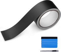 2″ x 30 Ft High Matte Vinyl Tape for Black Out Chrome Delete Window Trim