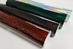 Gloss Red Green Silver Black Holographic Iridescent Vinyl Car Wrap Sticker Film