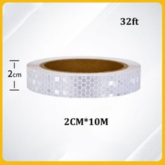 164ft Reflective Safety Conspicuity Warning Tape DIY Sticker Decal 2cm Roll