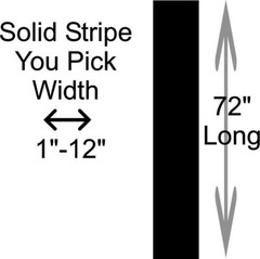Solid Racing Stripe, Various Widths Vinyl Decal for Cars, Trucks, Autos RV’s etc