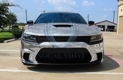 Chrome Glitter Silver Sparkle Car Vinyl Wrap Sticker Decal Bubble Free Sheet DIY
