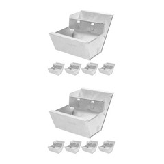 2 Count Small Animal Food Dispenser Bowl Bunny Accessories for Rabbits