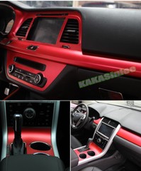 50FT x 5FT – Whole Car Wrap Metallic Satin Matte Chrome Vinyl Sticker Red CF