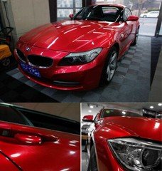 Red Candy Metallic Gloss Vinyl Whole Auto Wrap Film Graphic Sticker Bubble Free