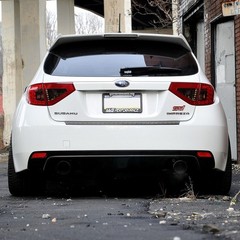 IAG RockBlocker Red / Smoke Tail Light Overlay Film Kit for Subaru 2008-14 WRX